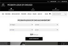 Tablet Screenshot of mcgrathlexusofchicago.com